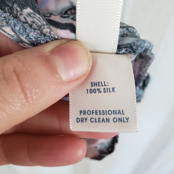 Rebecca‎ Minkoff 100% Silk Blouse Paisley Size 0 - Picture 10 of 11